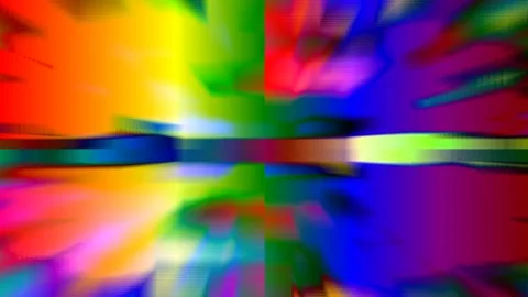 Multicolor Abstract Light Block Tech Pattern Moving Loop Stock Footage 220045481