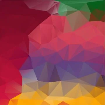 Multicolor Abstract Low Poly Geometric Polygonal Background Vector Stock Illustration
