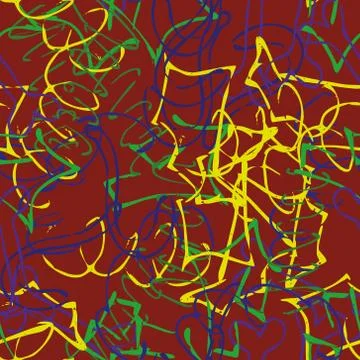 Multicolor abstract seamless background. Chaotic spray paint. Pattern for pri Stock Illustration