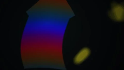 Multicolor abstract shapes on black background with dynamic movement. Stock Footage 337515494