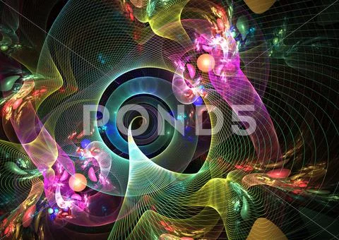 Multicolor abstract shapes Stock Illustration