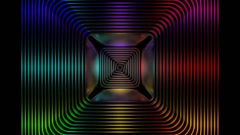 Multicolor Abstract Sinusoidal Waves Background VJ Loop in 4K Video stock 279816115
