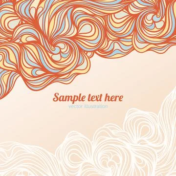 Multicolor abstract striped background Illustrazione stock