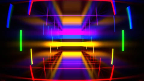 Multicolor Abstract Strobe Machine Background VJ Loop in 4K Stock-Footage 310956817