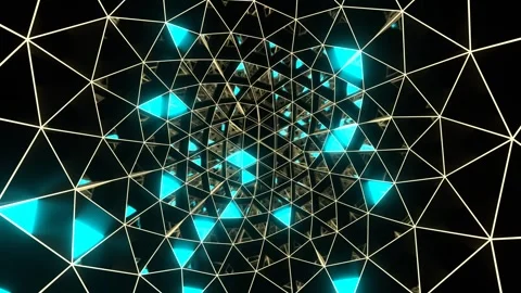 Multicolor Abstract Strobe Triangles Move Background VJ Loop in 4K Stock Footage 297296751