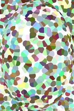 Multicolor abstraction. Smooth lines and curves. Graphic elements. Stock Illustration