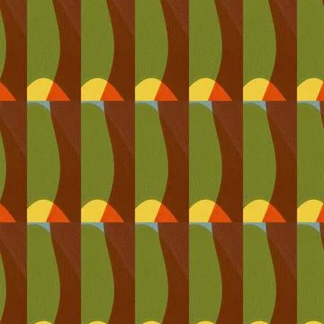 Multicolor abstraction. Smooth lines and curves. Graphic elements. Stock Illustration