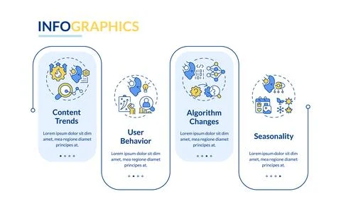Multicolor AI for SEO layout with thin linear icons Stock Illustration