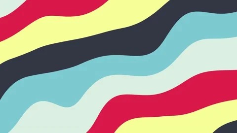 Multicolor background for design in movements with waves. 스톡 동영상 158412269