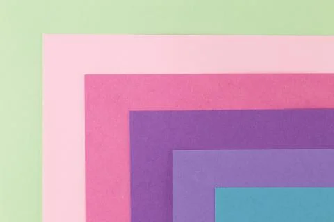 Multicolor background from a paper of different colors, top view. Stock Photos