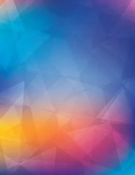 Multicolor background textured by chaotic triangles. CMYK colors Stock Illustration