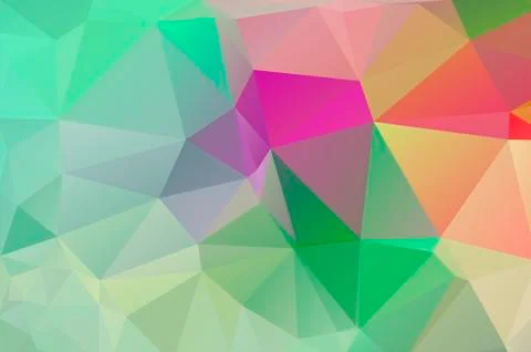 Multicolor background of triangles Bright colors, festive abstract background Stock Illustration