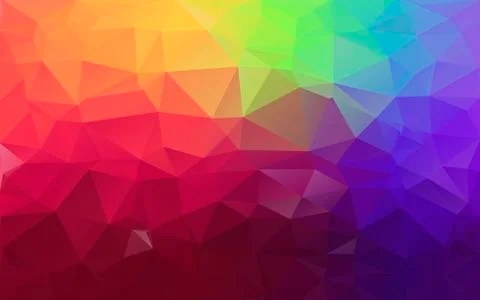 Multicolor background of triangles. Bright colors, festive abstract backgroun Stock Illustration