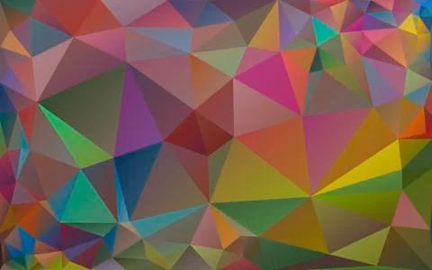 Multicolor background of triangles. Bright colors, festive abstract backgroun 스톡 일러스트