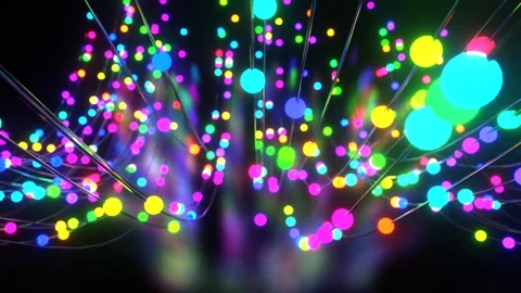 Multicolor Beautiful Neon Dynamic Background VJ Loop l 4K Stock Footage 295212862