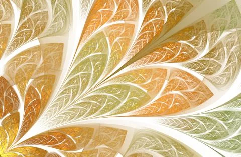 Multicolor beautiful Tree foliage. Computer generated graphics Stock Illustration