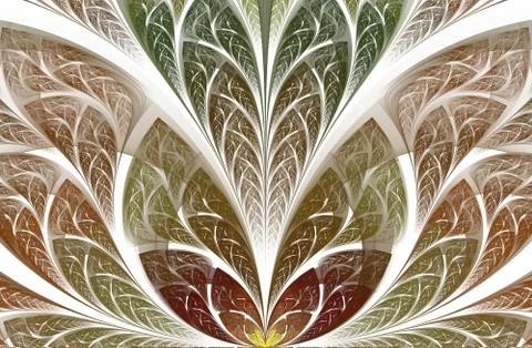 Multicolor beautiful Tree foliage. Computer generated graphics Illustrazione stock