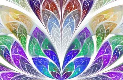 Multicolor beautiful Tree foliage. Computer generated graphics Stock Illustration