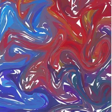 Multicolor Blue digital marbling. Elegant marbled vector background. Liquid p Stock Illustration