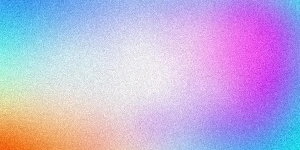 Multicolor blurred gradient background with light blue pink yellow neon pur.. Stockillustratie