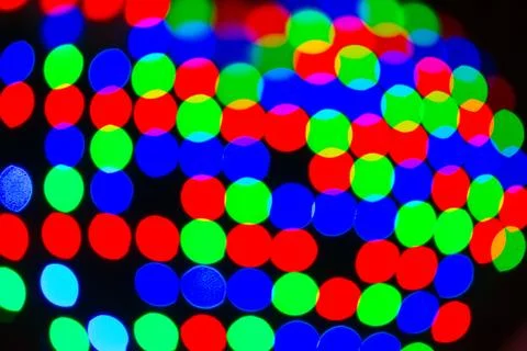 Multicolor bokeh circle background Stock Photos