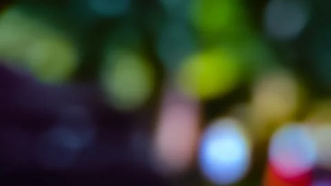 Multicolor Bokeh Circles Abstract Background, Vibrant Defocused Light Orbs .. Stock Photos