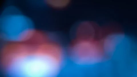 Multicolor Bokeh Circles, Abstract Soft Light Background for Wallpaper 库存照片
