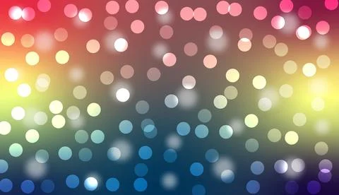 Multicolor Bokeh Glow Abstract Gradient Light Circle Background Design Illustration