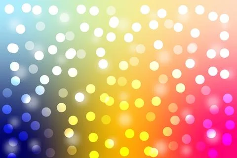 Multicolor Bokeh Glow Abstract Gradient Light Circle Background Stock-Illustration