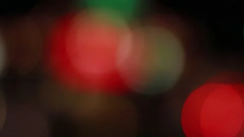 Multicolor Bokeh light background red green yellow on night backdrop Stock Footage 149086810
