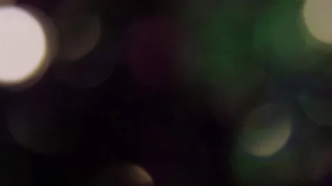 Multicolor bokeh video on black background full screen Stockbeeldmateriaal 317489530