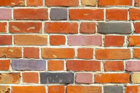 Multicolor brick wall texture background Stock Photos