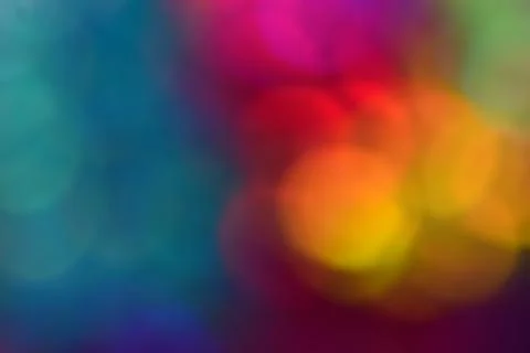Multicolor bright large bokeh. Macro. Blue and Red shades. Stock Photos