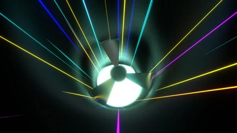 Multicolor Bright Neon Ventilation Background VJ Loop in 4K Stock Footage 278406062