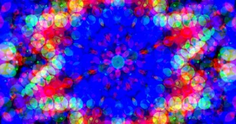 Multicolor Bubbles Dot Pattern Symmetric Stock Illustration