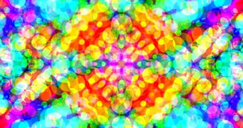 Multicolor Bubbles Dot Pattern Symmetric Stockillustratie