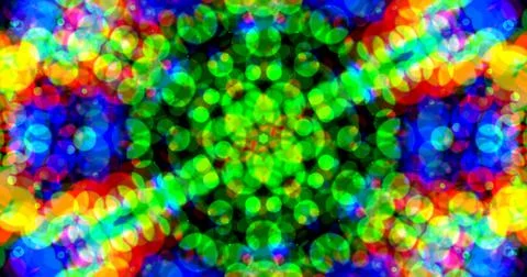 Multicolor Bubbles Dot Pattern Symmetric Stock Illustration