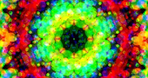 Multicolor Bubbles Dot Pattern Symmetric Stock Illustration