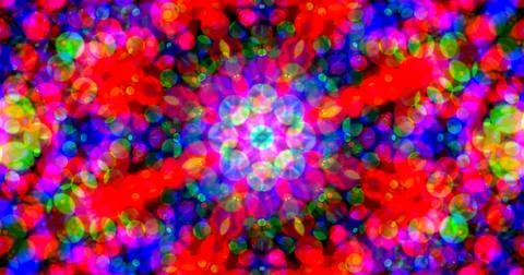 Multicolor Bubbles Dot Pattern Symmetric Illustrazione stock