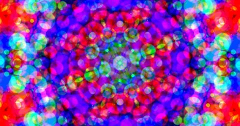 Multicolor Bubbles Dot Pattern Symmetric Stock Illustration