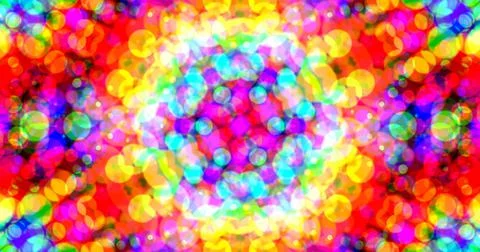 Multicolor Bubbles Dot Pattern Symmetric 스톡 일러스트