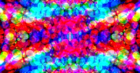 Multicolor Bubbles Dot Pattern Symmetric Stockillustratie