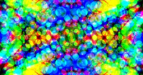 Multicolor Bubbles Dot Pattern Symmetric Illustrazione stock