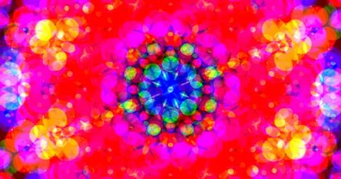 Multicolor Bubbles Dot Pattern Symmetric Stock Illustration