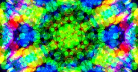 Multicolor Bubbles Dot Pattern Symmetric Stock Illustration