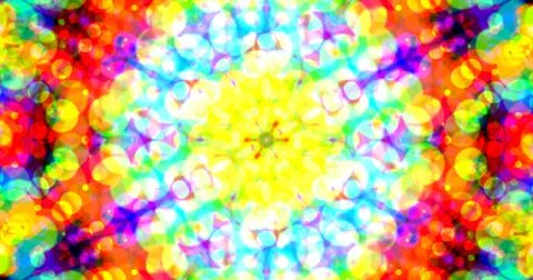 Multicolor Bubbles Dot Pattern Symmetric Stock Illustration