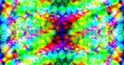 Multicolor Bubbles Dot Pattern Symmetric Stock Illustration