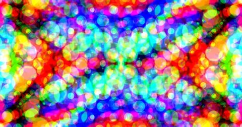 Multicolor Bubbles Dot Pattern Symmetric Stockillustratie