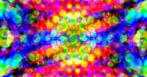 Multicolor Bubbles Dot Pattern Symmetric Stock Illustration