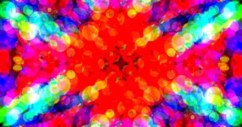 Multicolor Bubbles Dot Pattern Symmetric Illustrazione stock